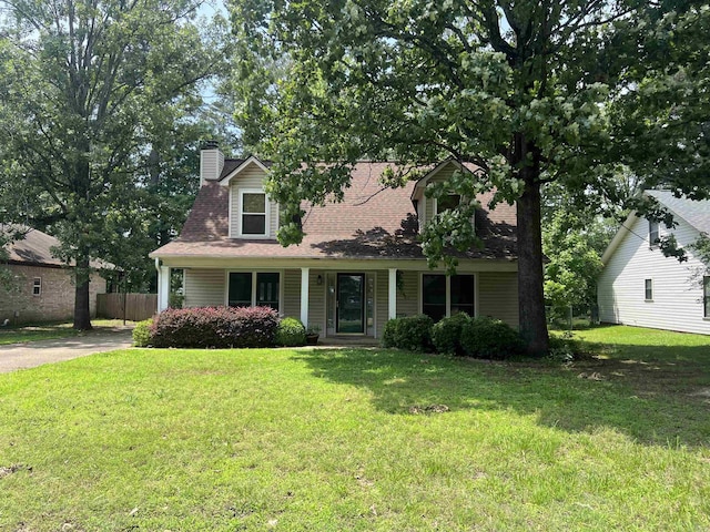 1208 Frontier Ln, White Hall, AR 71602 - cape cod-style house with a chimney