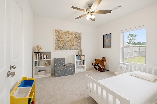 4532 Western Woods Dr, Benton, AR 72015 - bedroom featuring carpet floors, baseboards, and ceiling fan