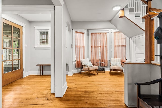1905 S Battery St, Little Rock, AR 72202 - sitting room featuring light wood-style flooring and baseboards