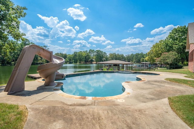 20 Stonegate, Hot Springs, AR 71913 - view of pool featuring a gazebo, a pool with connected hot tub, and a patio
