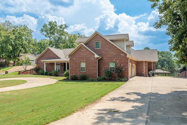 20 Stonegate, Hot Springs, AR 71913 - view of front of property with driveway, brick siding, a front yard, roof with shingles, and an attached garage