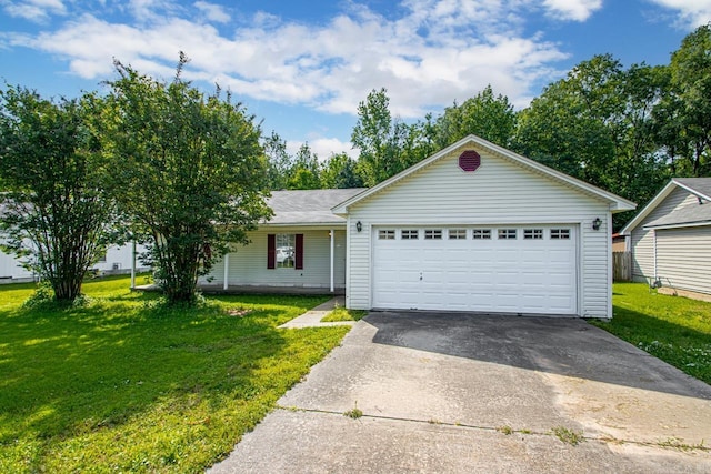 51 Fieldcrest Cir, Cabot, AR 72086 - ranch-style home with a front lawn, driveway, and a garage
