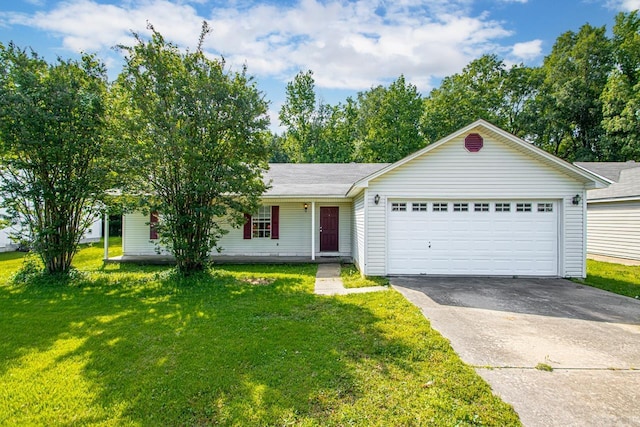 51 Fieldcrest Cir, Cabot, AR 72086 - ranch-style house with asphalt driveway, a garage, and a front lawn