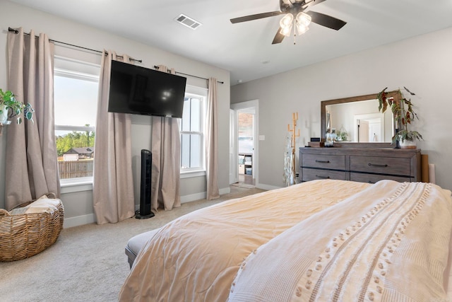 5101 Peace Ln, Alexander, AR 72002 - carpeted bedroom featuring baseboards and a ceiling fan