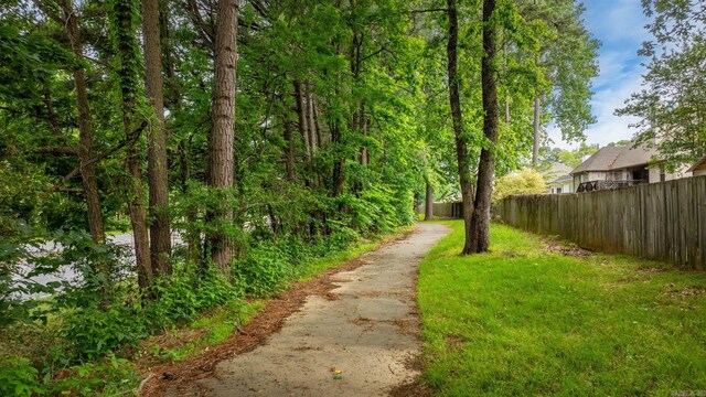 121 Lily Dr, Maumelle, AR 72113 - view of yard with fence