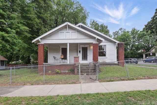 201 E 21st St, Little Rock, AR 72206 - bungalow with covered porch and brick siding