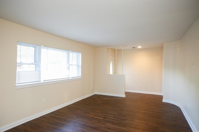 6914 Juniper Rd, Little Rock, AR 72209 - spare room featuring dark wood-type flooring and baseboards