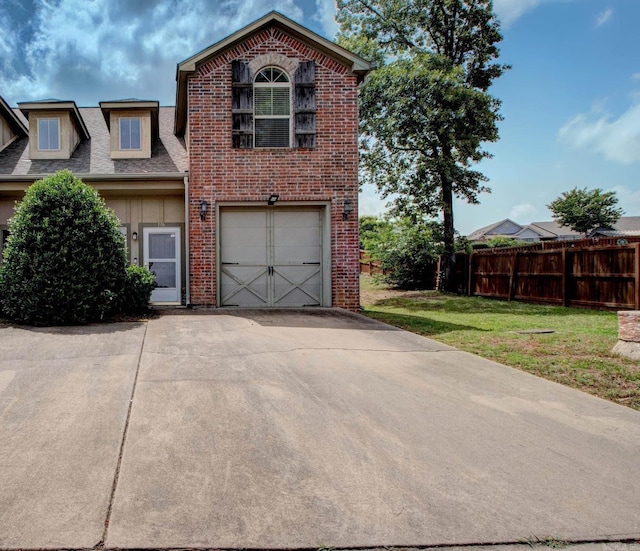 106 Venezia Ln, Maumelle, AR 72113 - view of front of property featuring brick siding, concrete driveway, a garage, and a shingled roof