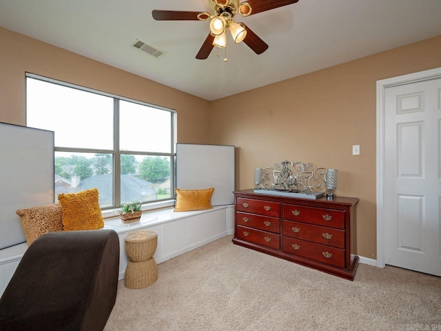 14 Woodridge Dr, Little Rock, AR 72204 - sitting room with carpet flooring and a ceiling fan