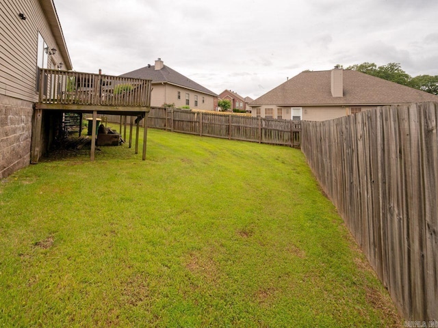 14 Woodridge Dr, Little Rock, AR 72204 - view of yard with a deck