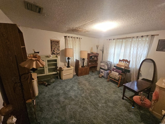 11806 Veronica, North Little Rock, AR 72118 - living area featuring carpet flooring and a textured ceiling