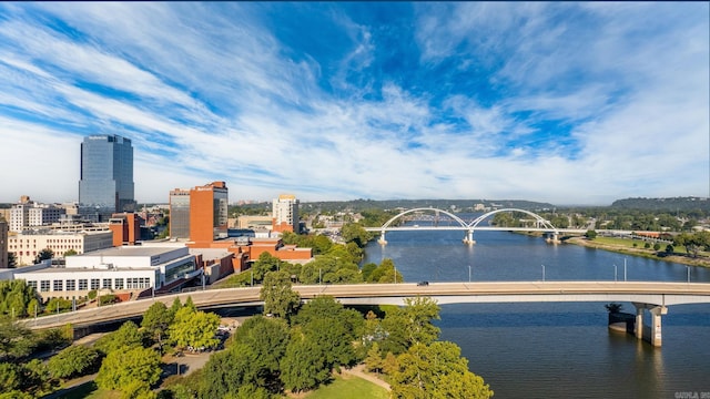 300 E Third # 1302, Little Rock, AR 72201 - view of city featuring a notable bridge and a large body of water