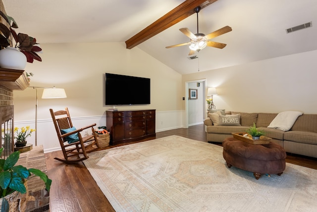 5623 Ridgeway Dr, Benton, AR 72019 - living area with wood finished floors and a ceiling fan