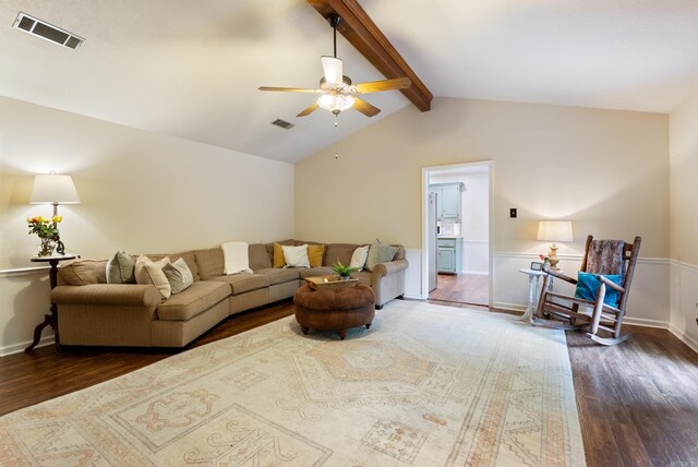 5623 Ridgeway Dr, Benton, AR 72019 - living room with wood finished floors and a ceiling fan