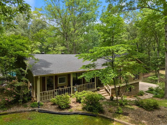 5623 Ridgeway Dr, Benton, AR 72019 - view of front of property featuring a porch and roof with shingles