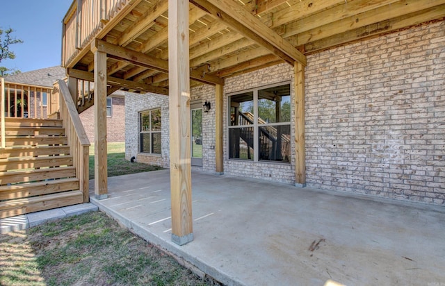 121 Majestic Cir, Maumelle, AR 72113 - view of patio with stairs