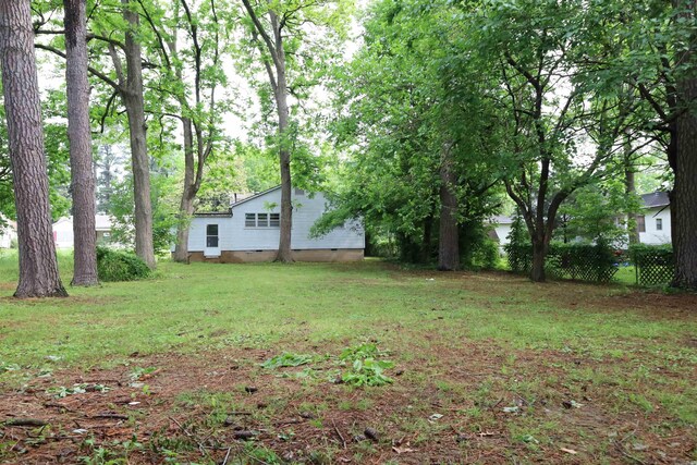 view of green lawn