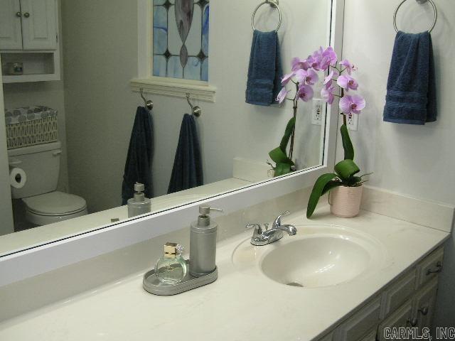11 Sharondale Ct, Maumelle, AR 72113 - bathroom with vanity and toilet