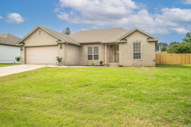 41 Winners Cir, Cabot, AR 72023 - ranch-style home with a garage, concrete driveway, brick siding, and a shingled roof