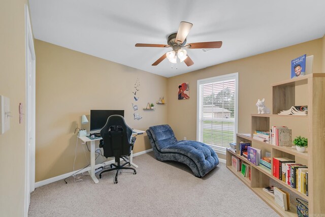 41 Winners Cir, Cabot, AR 72023 - bedroom featuring carpet floors, baseboards, and a ceiling fan