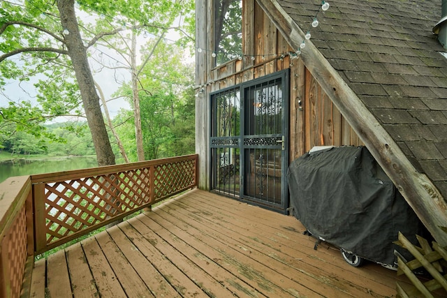 1 Kiwanie Crk, Cherokee Village, AR 72542 - wooden deck with area for grilling