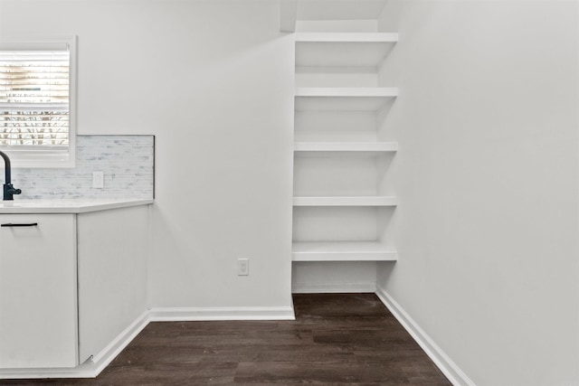 3113 W 11th, Little Rock, AR 72204 - interior space with dark wood-style floors and a sink