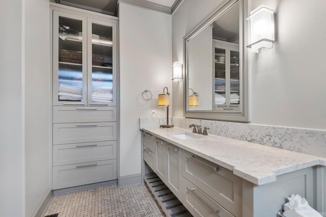 145 Cove Creek Ct, Little Rock, AR 72211 - bathroom with baseboards and vanity