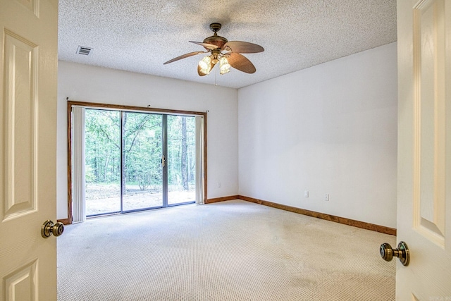16 Zutano Ln, Hot Springs Village, AR 71909 - carpeted empty room with a ceiling fan, baseboards, and a textured ceiling