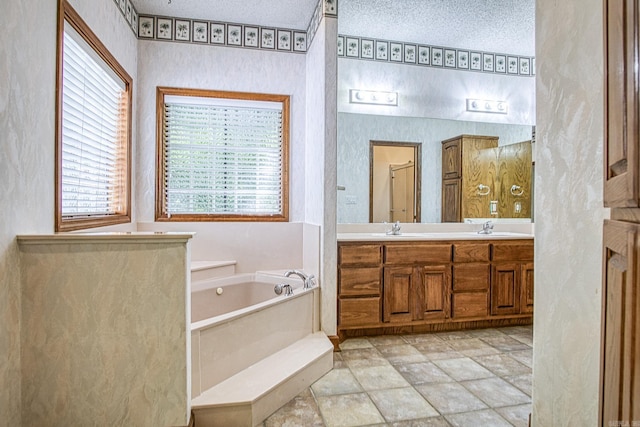 16 Zutano Ln, Hot Springs Village, AR 71909 - bathroom featuring a garden tub and double vanity