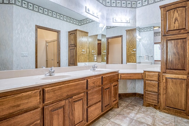 16 Zutano Ln, Hot Springs Village, AR 71909 - bathroom featuring double vanity and a shower