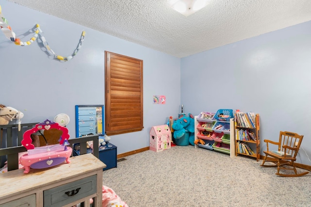 23 S Summit Dr, Cabot, AR 72023 - playroom with carpet, a textured ceiling, and baseboards