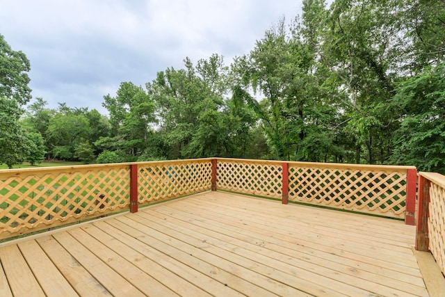 23 S Summit Dr, Cabot, AR 72023 - deck with view of wooded area
