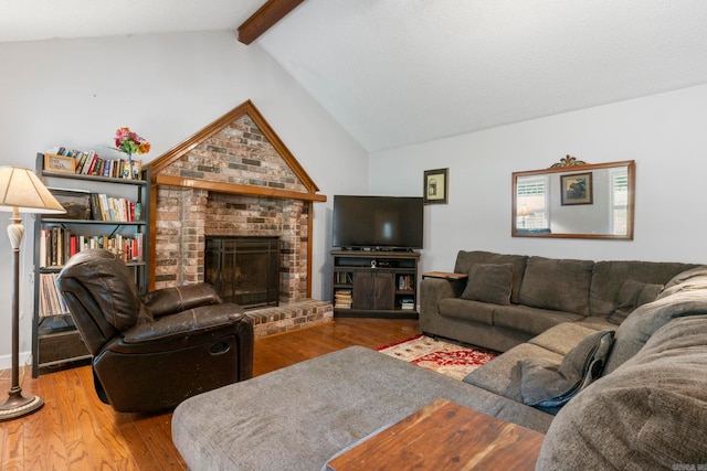 23 S Summit Dr, Cabot, AR 72023 - living area featuring wood finished floors and a fireplace