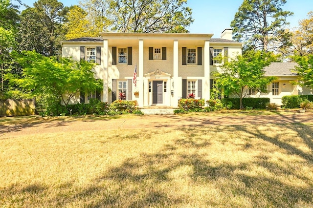2820 N Rodney Parham Rd, Little Rock, AR 72212 - greek revival house featuring a chimney and a front lawn