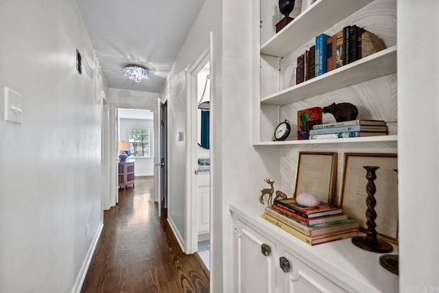 2820 N Rodney Parham Rd, Little Rock, AR 72212 - corridor with dark wood finished floors and baseboards