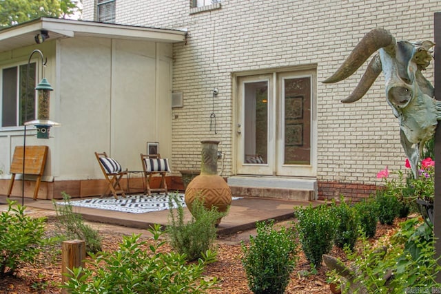 2820 N Rodney Parham Rd, Little Rock, AR 72212 - view of exterior entry featuring brick siding and french doors