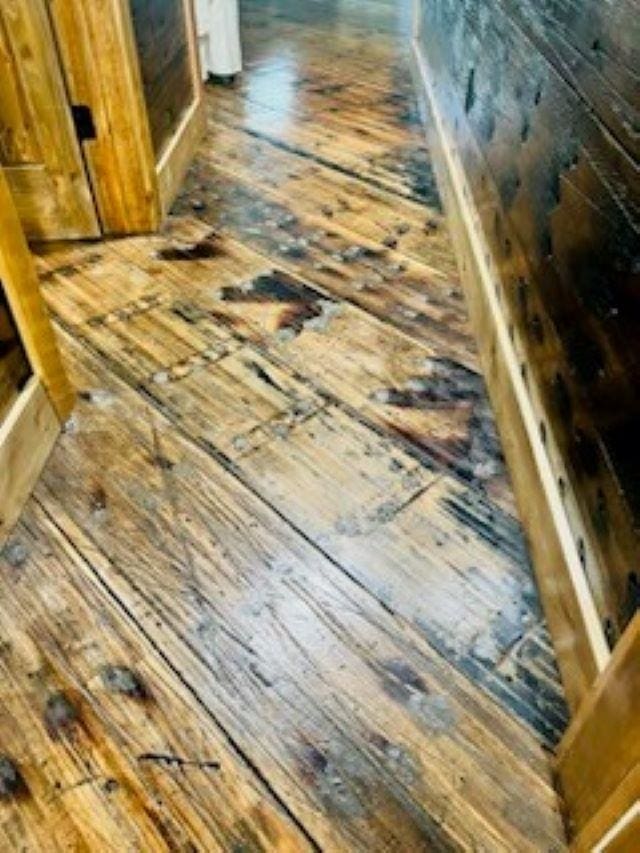 detailed view of wood finished floors