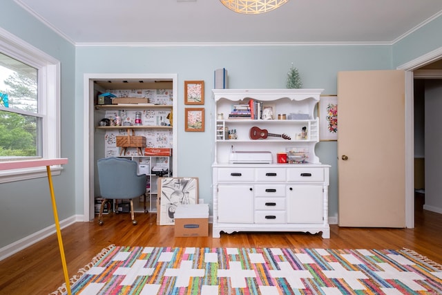 375 Goshen Ave, North Little Rock, AR 72116 - bedroom featuring light wood-style floors, crown molding, and baseboards