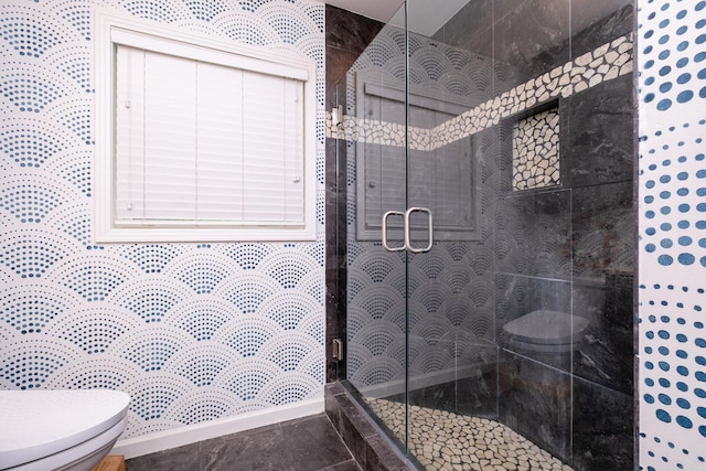 375 Goshen Ave, North Little Rock, AR 72116 - bathroom with toilet and a stall shower