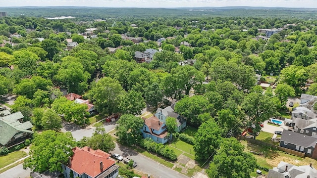 2100 State St, Little Rock, AR 72206 - aerial view of residential area featuring a heavily wooded area