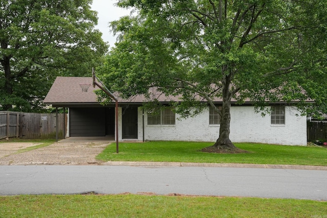 3516 Vickie Dr, Bryant, AR 72022 - single story home featuring driveway, an attached carport, brick siding, and a shingled roof