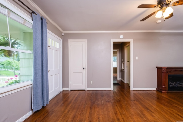 15 Coolwood Dr, Little Rock, AR 72202 - empty room with wood finished floors, baseboards, and crown molding