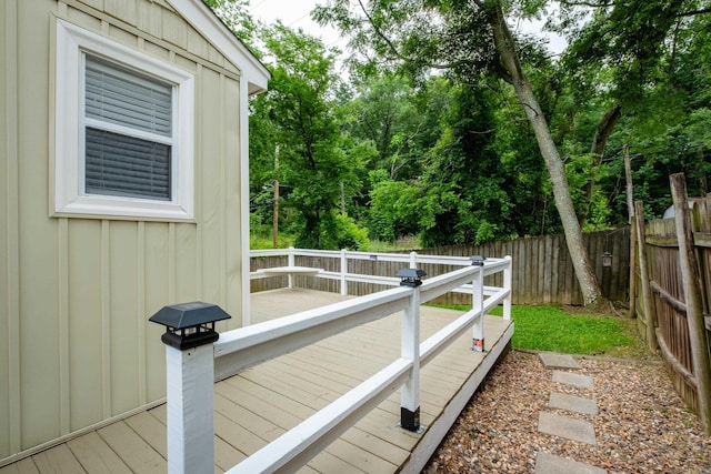 15 Coolwood Dr, Little Rock, AR 72202 - wooden terrace featuring a fenced backyard
