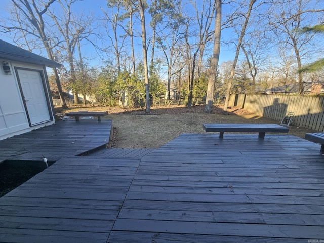 11808 Saint Charles Blvd, Little Rock, AR 72211 - wooden deck featuring fence