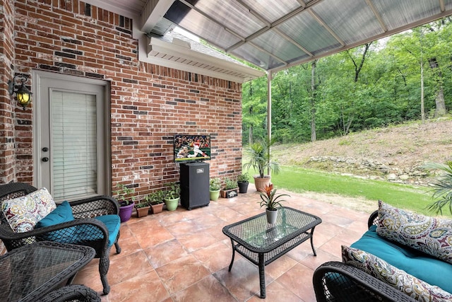 110 Clervaux Cir, Little Rock, AR 72223 - view of patio with an outdoor living space