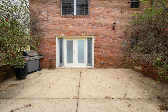 17 Wingate Dr, Little Rock, AR 72205 - view of patio / terrace featuring french doors and grilling area
