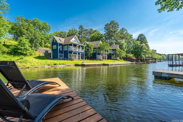 136 Buster Reed Dr, Hot Springs, AR 71913 - dock area featuring a water view