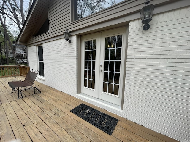 8 Evergreen Ct, Little Rock, AR 72227 - deck featuring french doors