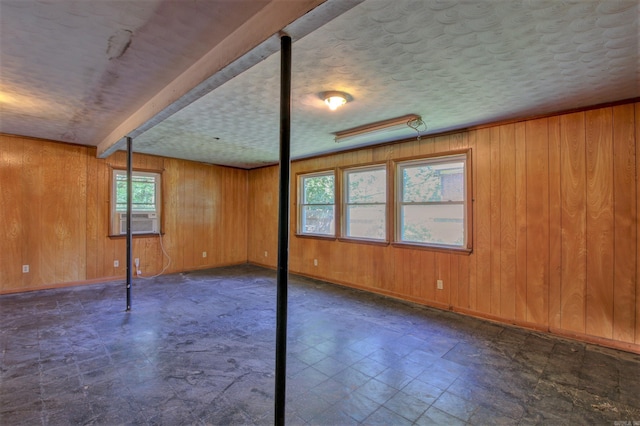 6800 Stamps Ct, Little Rock, AR 72207 - unfurnished room with wooden walls, baseboards, and cooling unit