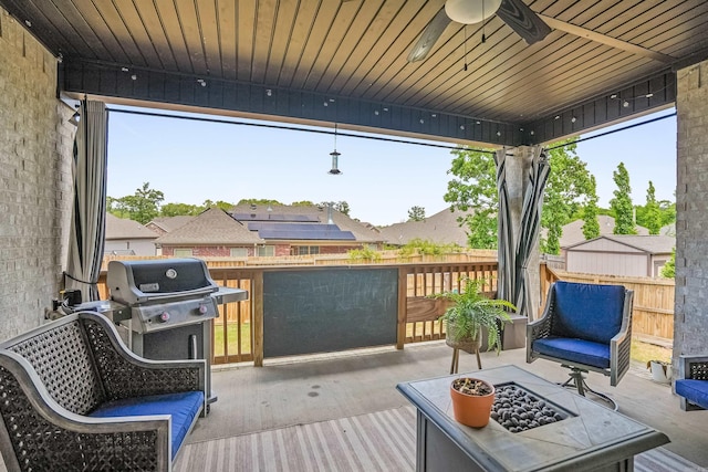 9224 Meadow Gardens Cir, Sherwood, AR 72120 - deck featuring fence, a patio, and area for grilling